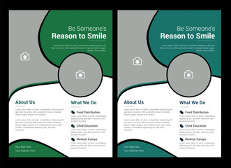 Charity flyer template , charity donation editable social media posts and Flyer, ads banner and volunteer social media post banner template