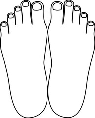 발 일러스트