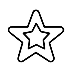 Download star outline vector icon symbol for graphic design and web design black and white clip art 