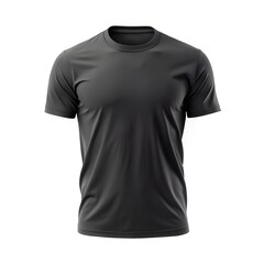 Mockup Cami set a t-shirt, manga carta an cur preta. Solada me fundi transparent. Arte para Presentaci&oacute;n de logo, logomark, logotype, estampie. white background