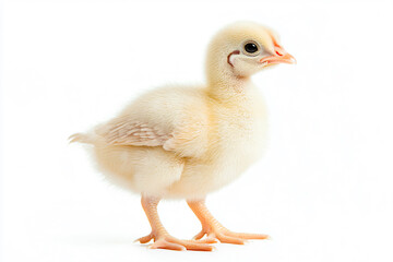a small yellow duck standing on a white surface