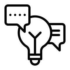 creative discussion icon