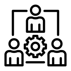teamwork and collaboration icon