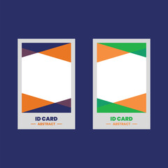 abstract id card for business company and school