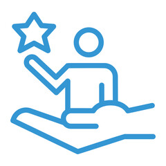 personal achievement support icon