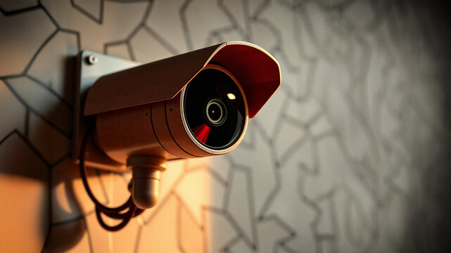 Security Cyber Digital Camera Concept Template, space for text