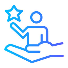 personal achievement support icon