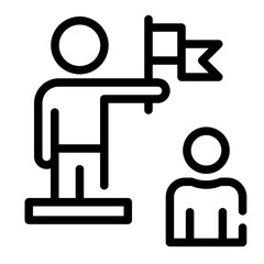 Fototapeta premium mentoring icon