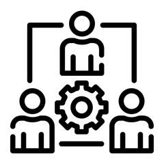 teamwork and collaboration icon