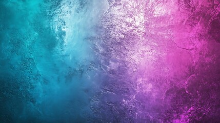 Fototapeta premium Vibrant abstract background featuring a blend of blue, teal, and pink hues, resembling a textured watercolor or mist effect with layers and depth