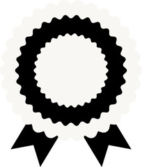 검정 추모 리본 배지