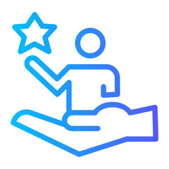 personal achievement support icon