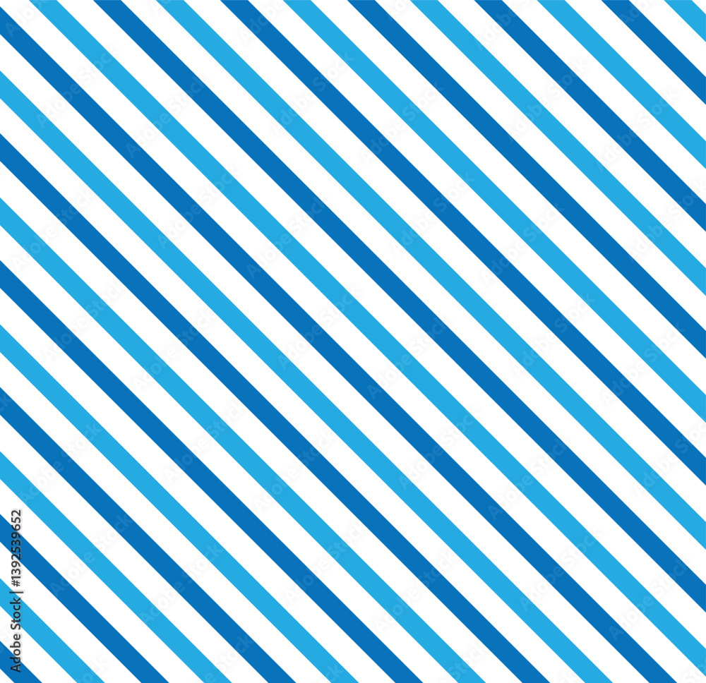 Poster striped diagonal pattern. seamless pattern with blue stripes. classic blue diagonal vintage line pat