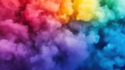 Rainbow Smoke Clouds