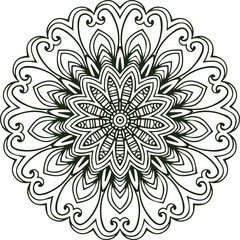Beautiful Mandala Art and Vector Mandala Design Image.