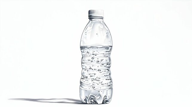 bottled water drawing illustration