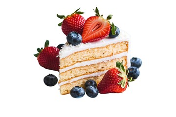 a slice of coconut cake