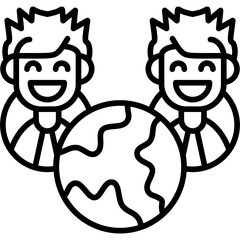 Outsource Icon Vector Element