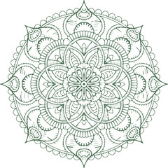 Beautiful flower art and mandala vector design