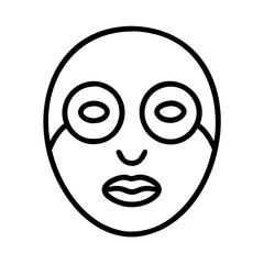 Sheet face mask for skincare routine and facial treatment for beauty and spa day self care and wellness