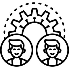 Human Resources Icon Vector Element