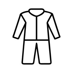 Naklejka premium Explore protective suit clothing vector icon for safety workwear apparel and uniform design needs today