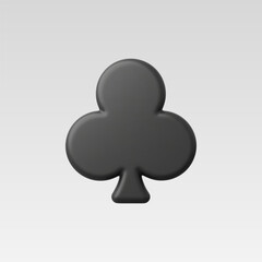 3d Realistic Clubs icon Vector Illustration