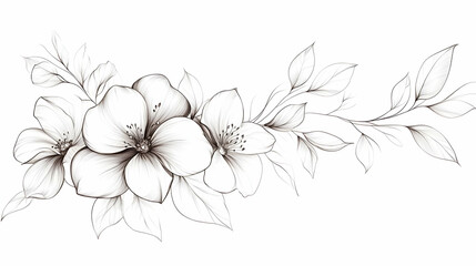 simple floral designs for drawing illustration
