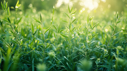 Fototapeta premium A detailed closeup of a yellow-rumped warbler in a tropical forest, with a backdrop of sunlit water and tree bark