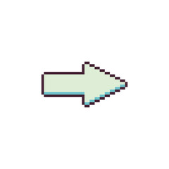 Cursor pixel art icons set, pointer, mouse arrow, design for logo, web, mobile app, badges and patches. isolated vector illustration. 8-bit.