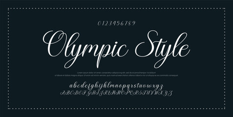 Signature Font Calligraphy Logotype Script Font Type Font lettering handwritten