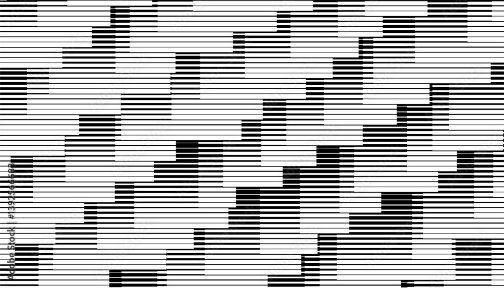 Poster black and white smooth transition of lines pattern. for sporty and modern background. fully editable