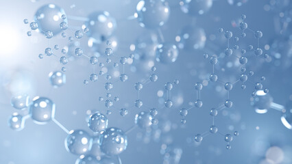 gilteritinib molecular structure 3d, antineoplastic agents structural chemical formula view from a microscope