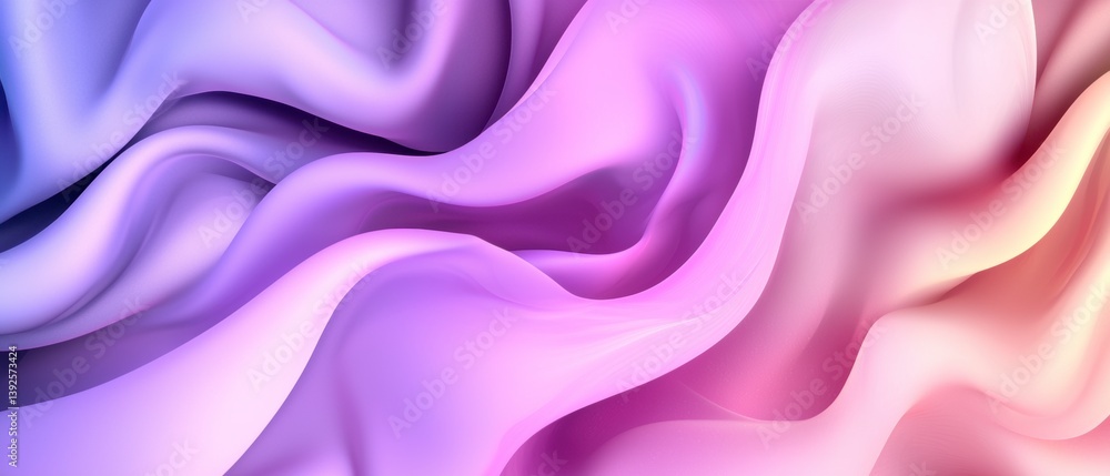Poster flowing abstract fabric patterns digital space graphic design colorful textures aesthetic view creat