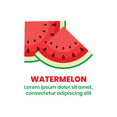 fresh watermelon fruit modern design