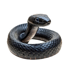 Fototapeta premium A Black Mamba isolated on transparent background