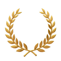 Gold-Laurel-Wreath-Vector-Illustration-Award-Symbol-Victory-Honor