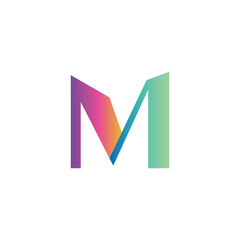 M gradient logo