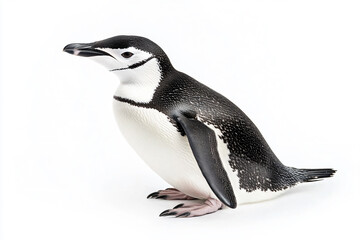 Obraz premium a penguin is standing on a white surface