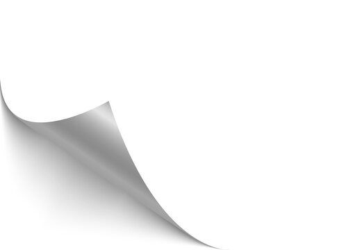 png folded sheet blank empty isolated paper white design vector background corner message page realistic shadow element illustration template document graphic note wrinkle edge office set shape space 