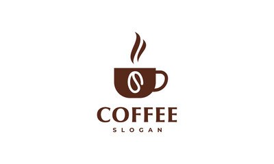 coffee cup logo vector illustration, logo template