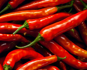 a pile of fresh red chili