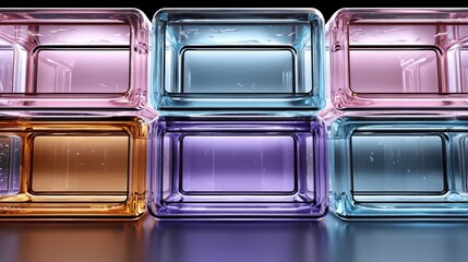 A muted gradient serves as the backdrop for layered tech elements that collectively produce a dimensional depth appearance