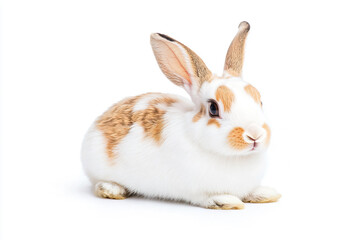 Obraz premium a rabbit with a white and brown face