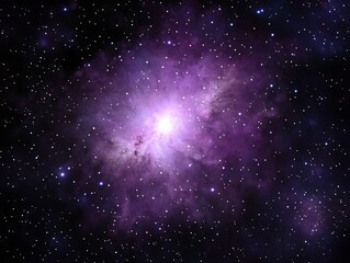 Fototapeta premium Stunning view of the galactic nebula with its colorful clouds and twinkling stars in space