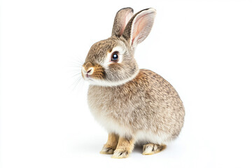 Fototapeta premium a small rabbit sitting on a white surface