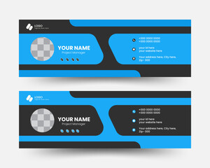 Modern and Minimalist Corporate Email Signature Design Template, Creative Business Email Footer Design with Elegant Style and 
Personal Social Media Cover Integration for Professional and Business.