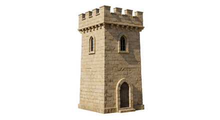 Isolated Medieval Stone Tower