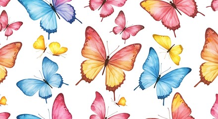 Obraz premium Flutter of Hues AI Generated