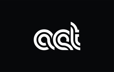 AET Creative Unique Modern Letter Logo Design. Stylized logo featuring a unique letter design, presenting abstract minimalist aesthetics and modern appeal.